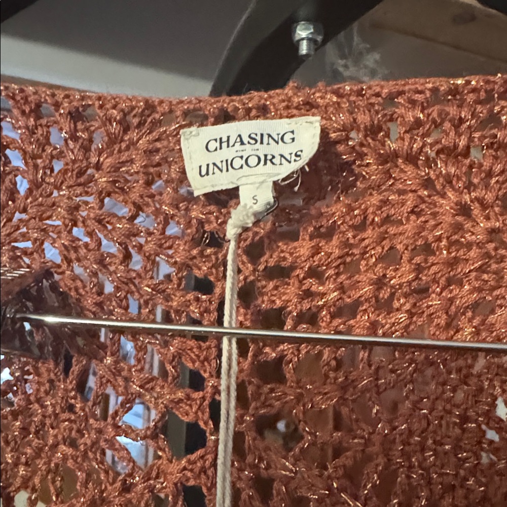 Chasing Unicorns Searching For My Love Crochet + Lurex Maxi Dress - Picture 6 of 15